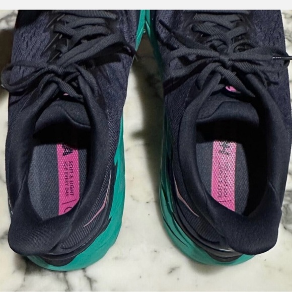 Hoka Clifton 8 Women's Running Shoes - 8.5B Blue and Teal - Picture 6 of 8